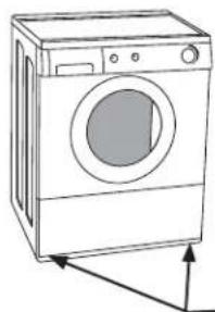 FRIGIDAIRE CFPWD15T - C1) Fijación de los accesorios de instalación de la lavadora - 1
