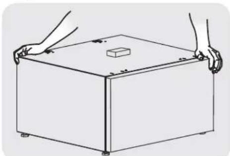 FRIGIDAIRE CFPWD15T - B) Preparing pedestal before mounting washer or dryer - 3