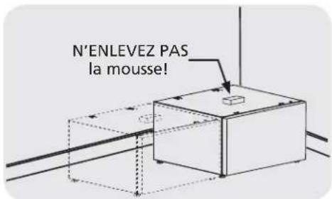 FRIGIDAIRE CFPWD15T - Préparation du socle avant le montage de la laveuse ou de la sécheuse - 1