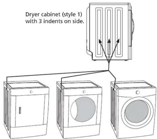 FRIGIDAIRE NLPWD15E - C2) Attaching dryer (style 1) mounting hardware - 1