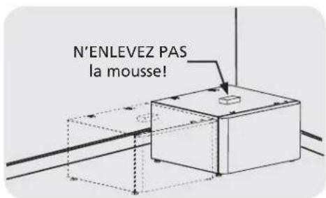 FRIGIDAIRE NLPWD15E - Préparation du socle avant le montage de la laveuse ou de la sécheuse - 1