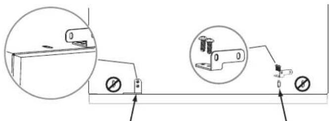FRIGIDAIRE CFPWD15R - C_1 Fijación de los accesos de instalación de la secadora - 3