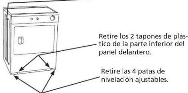 FRIGIDAIRE CFPWD15R - C_1 Fijación de los accesos de instalación de la secadora - 2