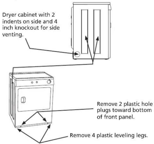FRIGIDAIRE CFPWD15R - C_2) Attaching dryer mounting hardware D_2 Mounting dryer - 1