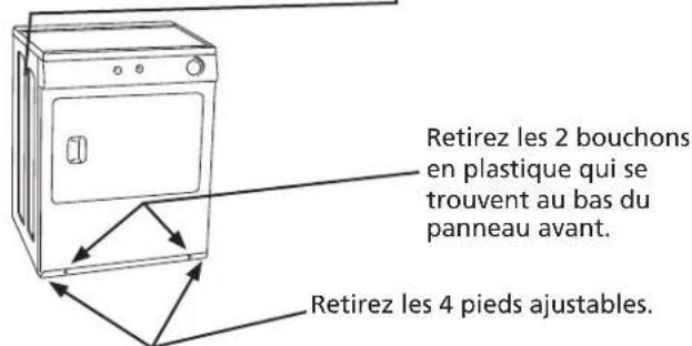 FRIGIDAIRE CFPWD15R - E1) installation ou réinstallation de la laveuse - 2