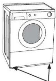 FRIGIDAIRE CFPWD15R - C_1 Fijación de los accesos de instalación de la lavadora - 1