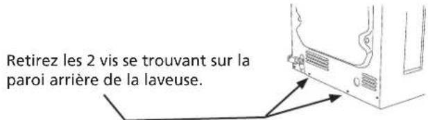 FRIGIDAIRE CFPWD15R - C1) fixation de la quincaillerie de montage de la laveuse - 2