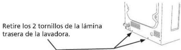 FRIGIDAIRE CFPWD15R - C_1 Fijación de los accesos de instalación de la lavadora - 2
