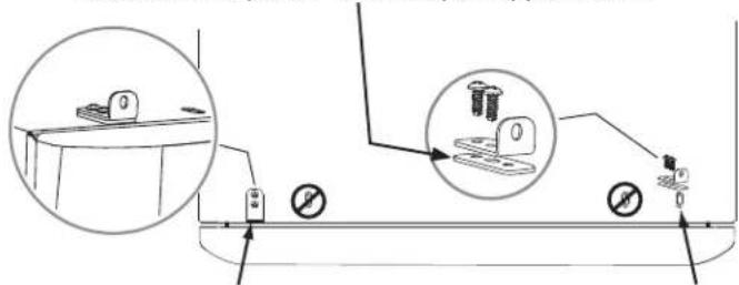 FRIGIDAIRE APWD15E - C1) fixation de la quincaillerie de montage de la laveuse - 2