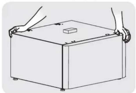 FRIGIDAIRE APWD15R - B) Preparación del pedestal antes de instalar la lavadora o secadora - 3