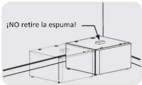 FRIGIDAIRE APWD15W - B) Preparación del pedestal antes de instalar la lavadora o secadora - 1