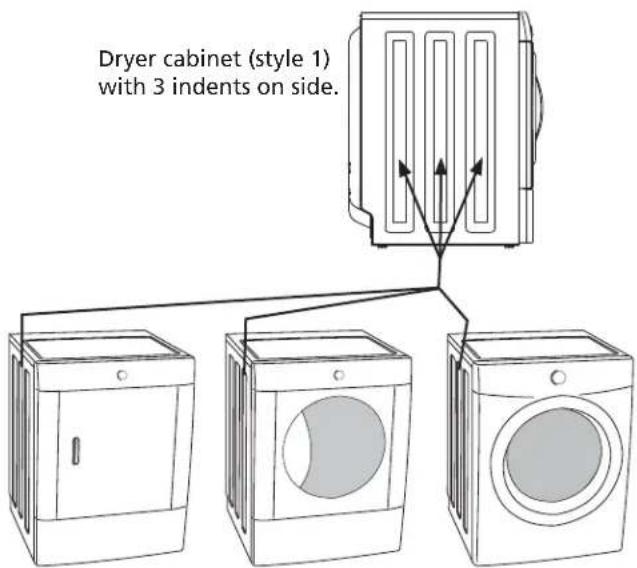 FRIGIDAIRE APWD15A - C_2 ) Attaching dryer (style 1) mounting hardware - 1