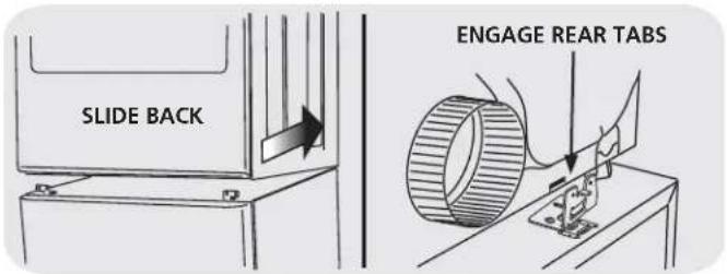 FRIGIDAIRE CFPWD15W - C_2) Attaching dryer mounting hardware D_2 Mounting dryer - 5