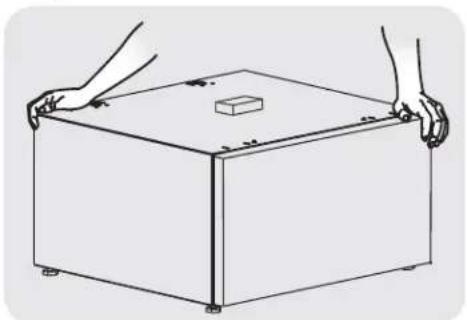 FRIGIDAIRE CFPWD15W - B) Preparing pedestal before mounting washer or dryer - 4
