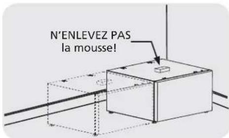 FRIGIDAIRE CFPWD15W - Préparation du socle avant le montage de la laveuse ou de la séchuse - 1