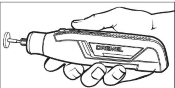 DREMEL PawControl 7760PGK - ▶ Utilisation de l'outil rotatif sans cordon - 3