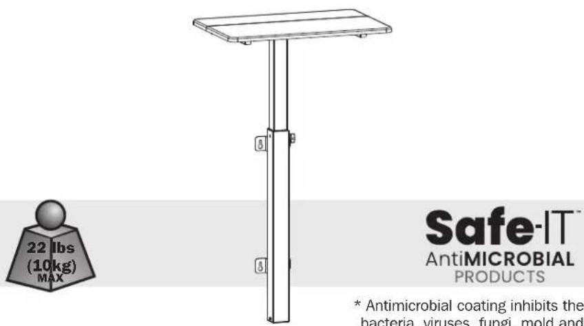 22 lbs (10kg) MAX Safe-IT™ AntiMICROBIAL PRODUCTS * Antimicrobial coating inhibits the bacteria, viruses, fungi, mold and