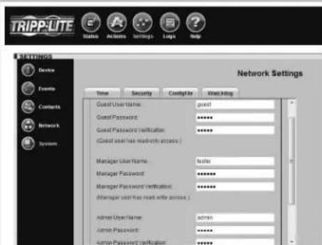 Tripp Lite SNMPWEBSOLOHV - Configuración decritura/Configuración de vista - 5