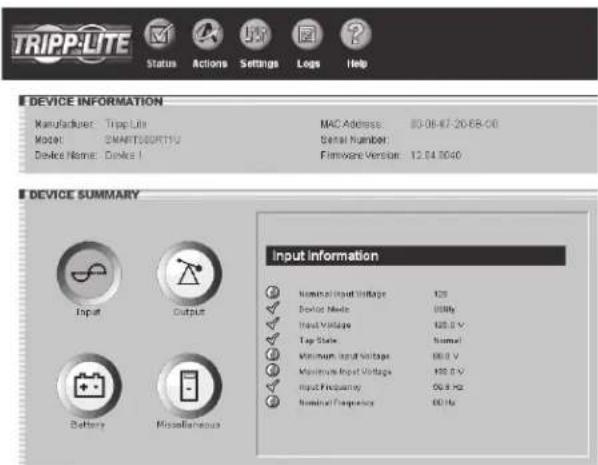 Tripp Lite SNMPWEBSOLOHV - Estado - 1