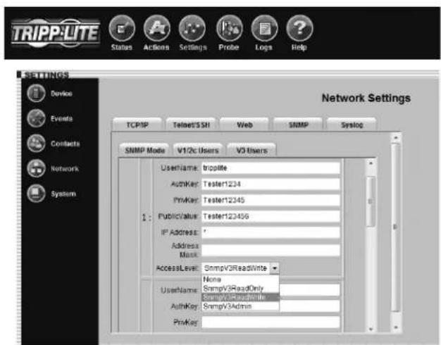 Tripp Lite SNMPWEBSOLOHV - Hactpoikn > CeTb - 4
