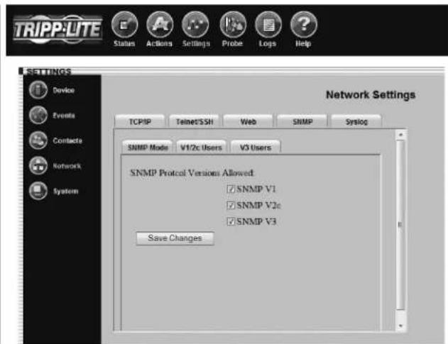Tripp Lite SNMPWEBSOLOHV - Settings > Network (continued) - 3