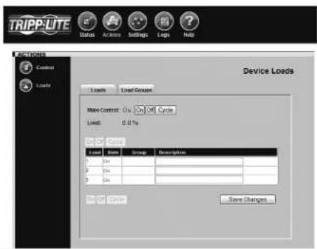 Tripp Lite SNMPWEBSOLOHV - Actions > Charges - 1