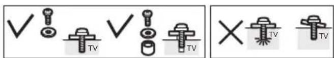 ✓ TV ✓ TV × TV TV