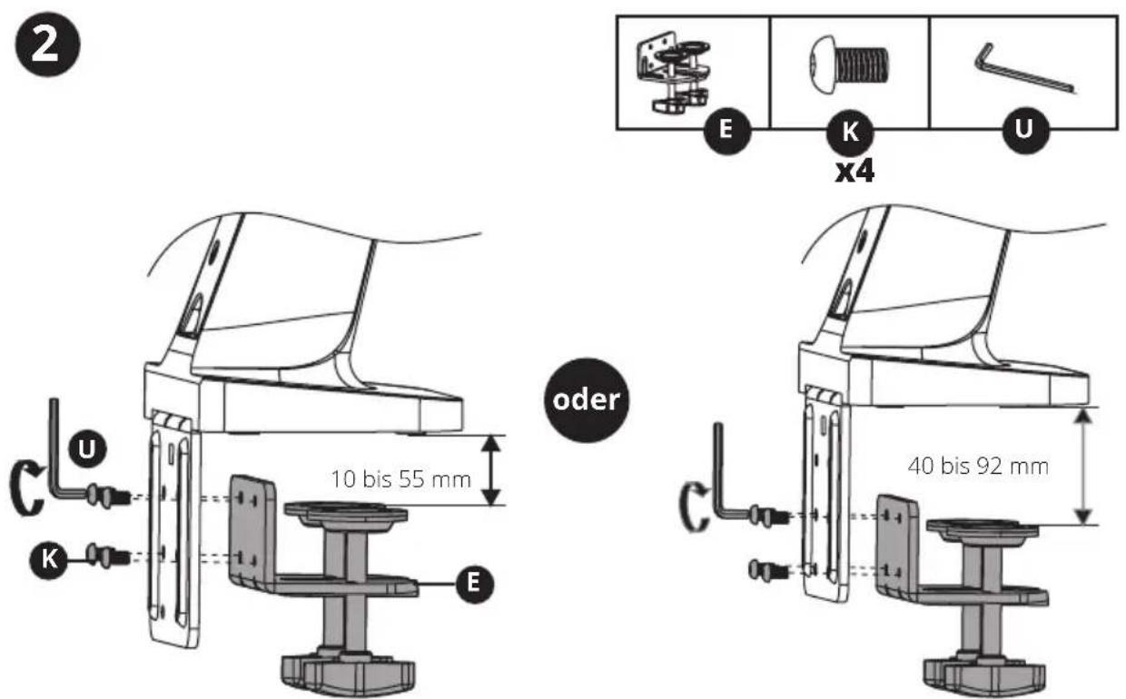 Technical diagram showing a mechanical assembly with labeled component 'F' and directional arrow