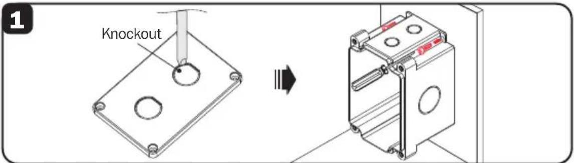 Tripp Lite N200P023BLIND - Industrial Keystone Jack Installation (N206-KJ01-IND) - 1