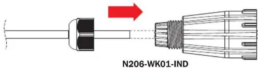 Tripp Lite N200P023BLIND - Installation du coupler de cloison de qualite industrielle (N206-BC01-IND, U325-000-IND, P569-000-FF-IND et N455-BC01-IND) - 2