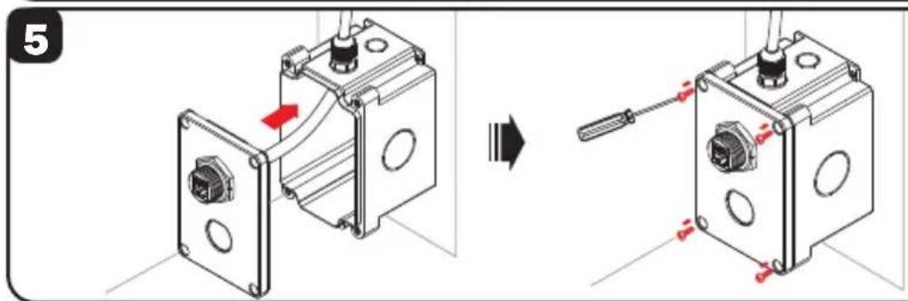 Tripp Lite N200P003BLIND - Instalación de Conector Industrial Keystone (N206-KJ01-IND) - 6