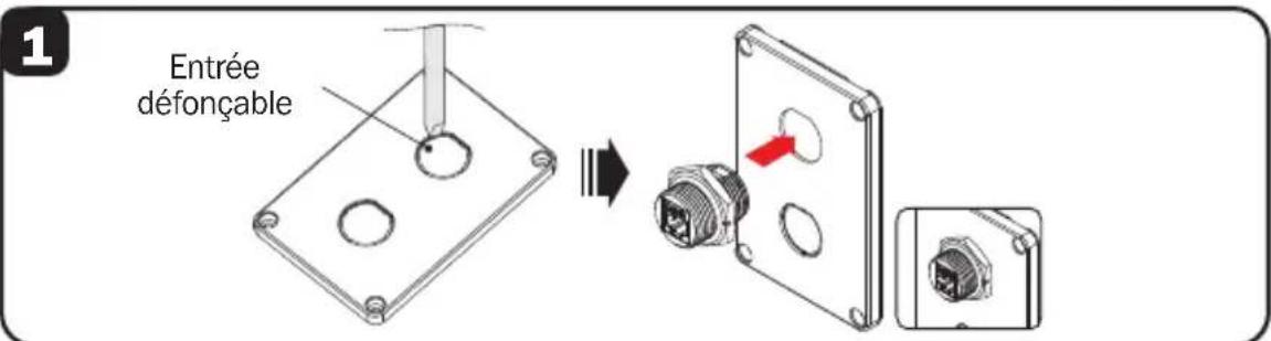 Tripp Lite N200P033BLIND - Installation du coupleur de cloison de qualité industrielle (N206-BC01-IND, U325-000-IND, P569-000-FF-IND et N455-BC01-IND) - 1