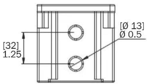 Tripp Lite N200P010BLIND - N206-SB01-IND Surface Mount Box Dimensions - 5