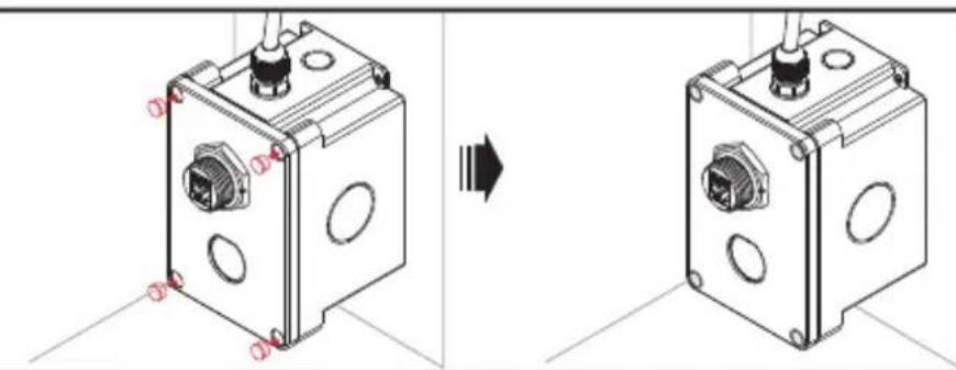 Tripp Lite N200P010BLIND - Installation du coupler de cloison de qualite industrielle (N206-BC01-IND, U325-000-IND, P569-000-FF-IND et N455-BC01-IND) - 1