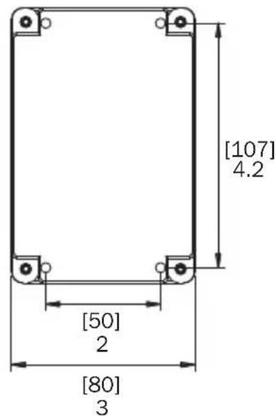 Tripp Lite N206PC50IND - N206-SB01-IND Surface Mount Box Dimensions - 4