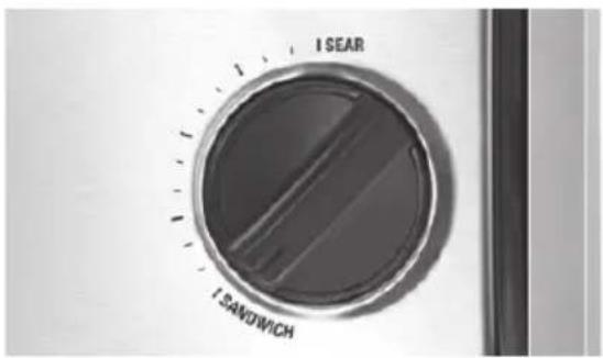 SAGE the Adjusta Grill & Press SGR250 - DIAL DE CONTROL DE TEMPERATURA VARIABLE - 1