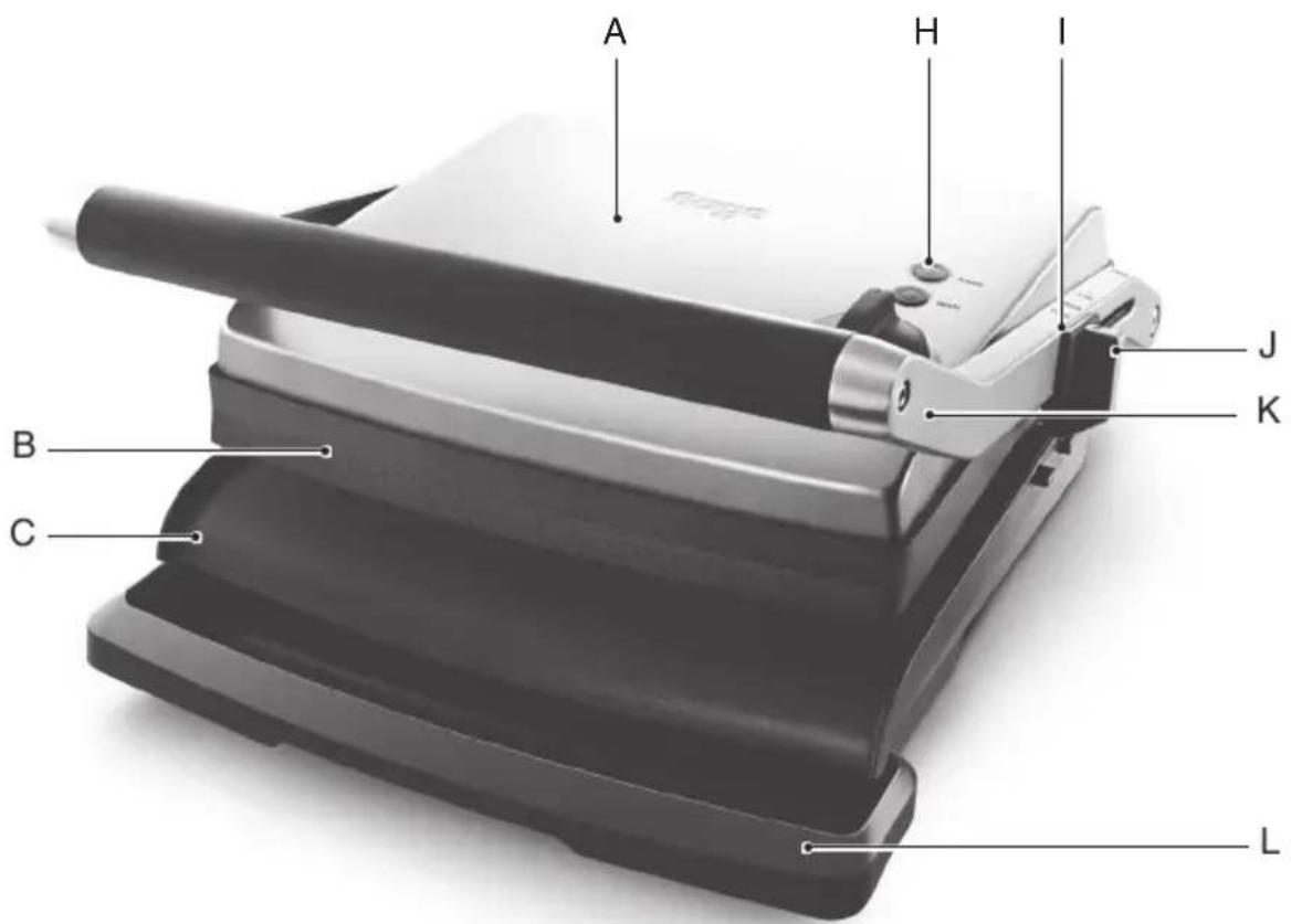 SAGE the Adjusta Grill & Press SGR250 - INTRODUÇÃO AO APARELHO - 1