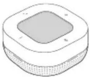 Isometric illustration of a square-shaped object with a textured base and central square (no text or symbols).