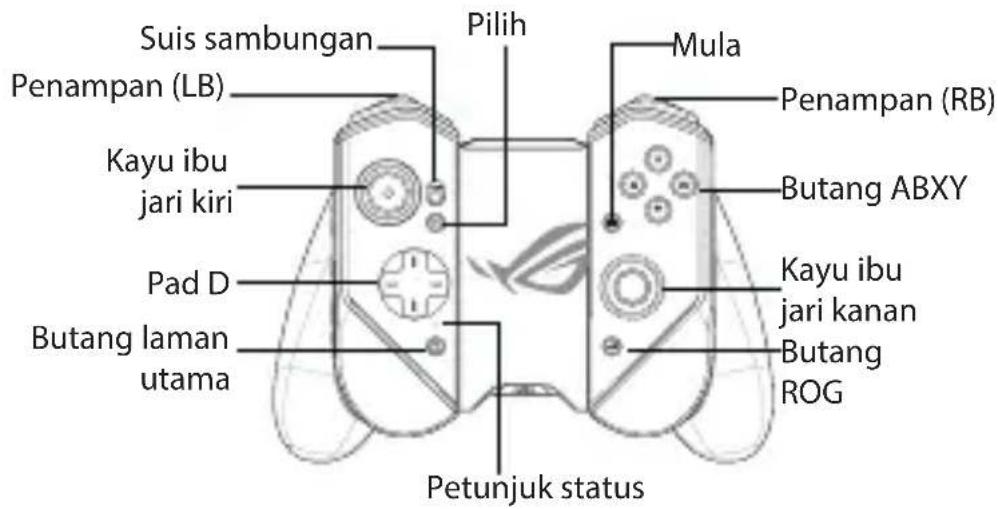 ASUS ROG Kunai 3 - Ciri perkakas Pandangan depan - 1