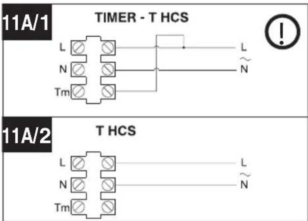 11A/1 TIMER - T HCS L L N N Tm 11A/2 T HCS L L N N Tm