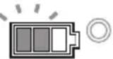 MAKITA DGA508RTJ - Indicação da capacidade restante da bateria - 2