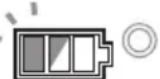 MAKITA DGA508RTJ - Indicação da capacidade restante da bateria - 4