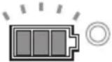 MAKITA DGA508RTJ - Indicação da capacidade restante da bateria - 1