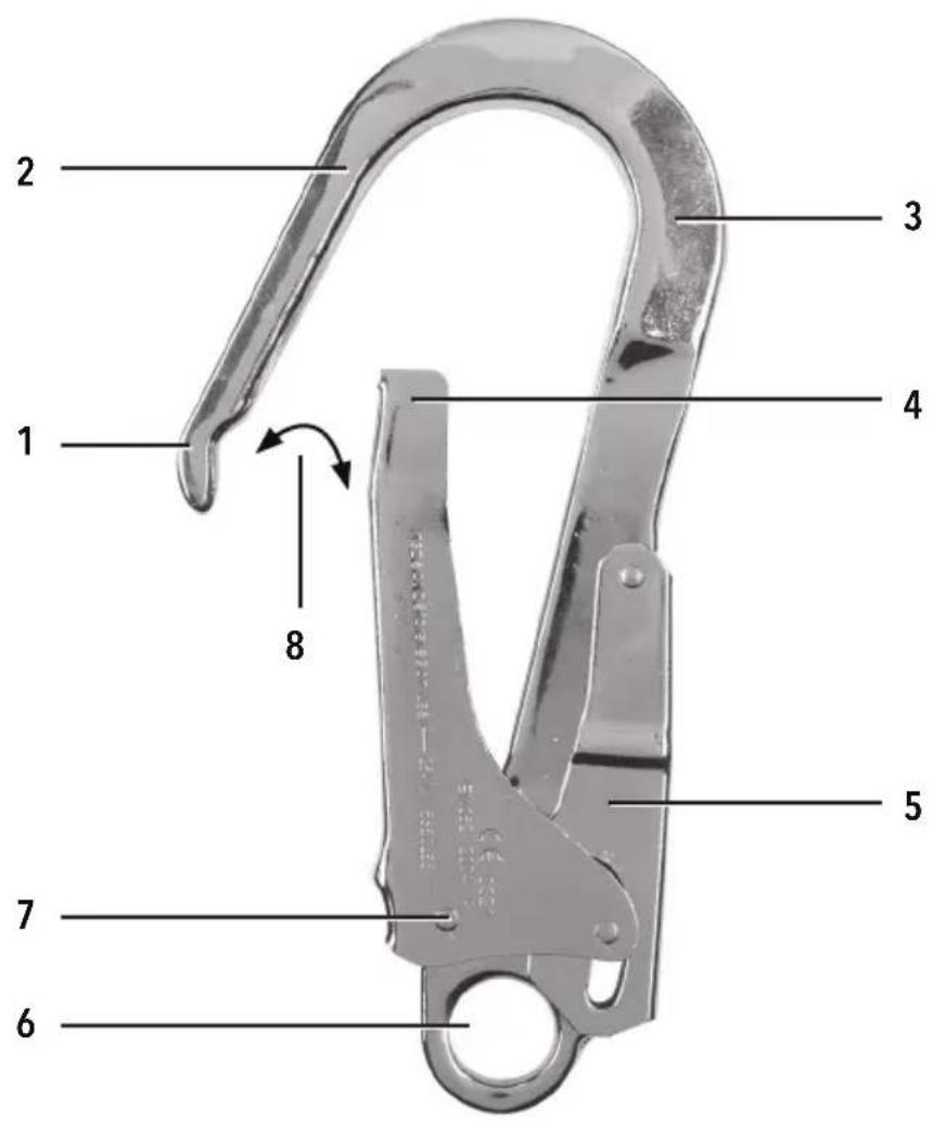 SILVERLINE 254155 - Scaffold Hook 56mm Gate - 1