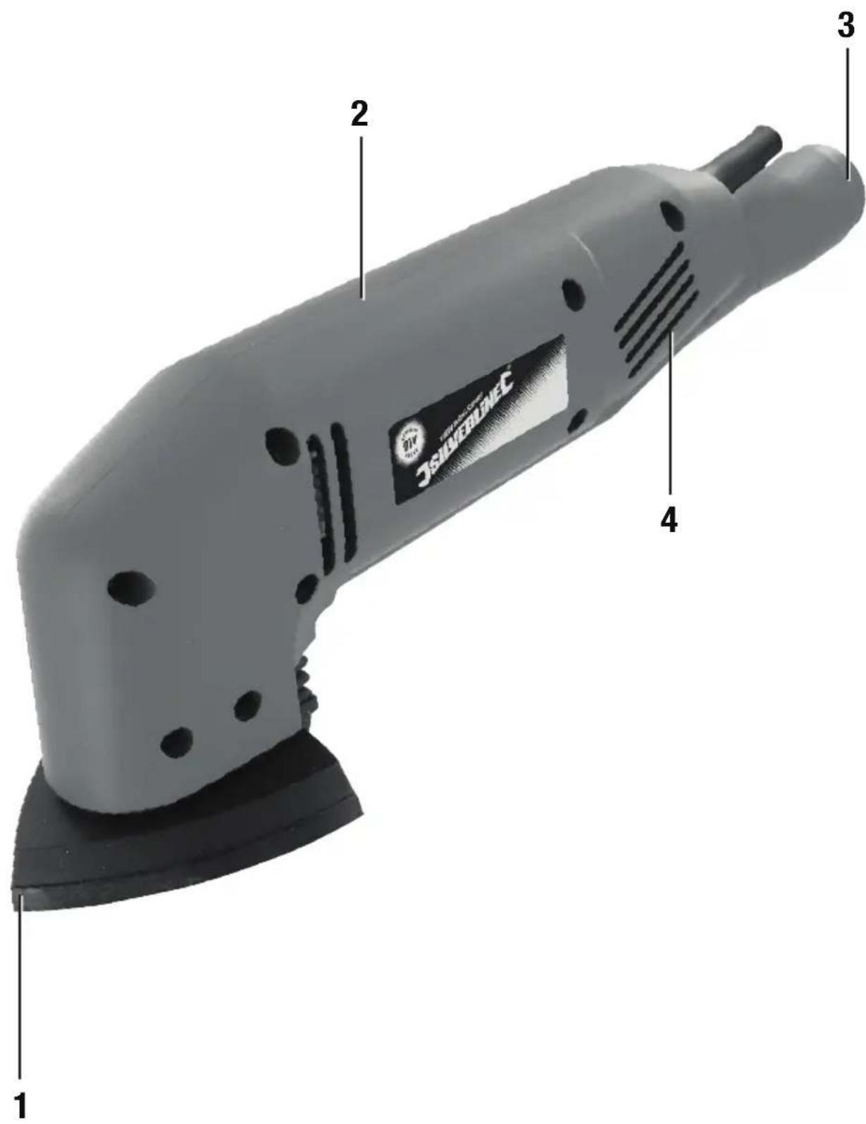 SILVERLINE 261345 - 180W Detail Sander - 3