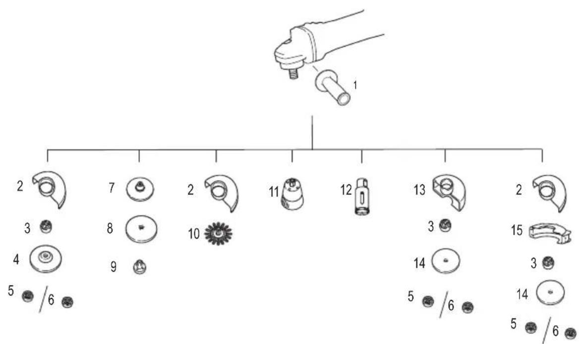 MAKITA GA035GZ - Accesorios OPCIONALES - 1