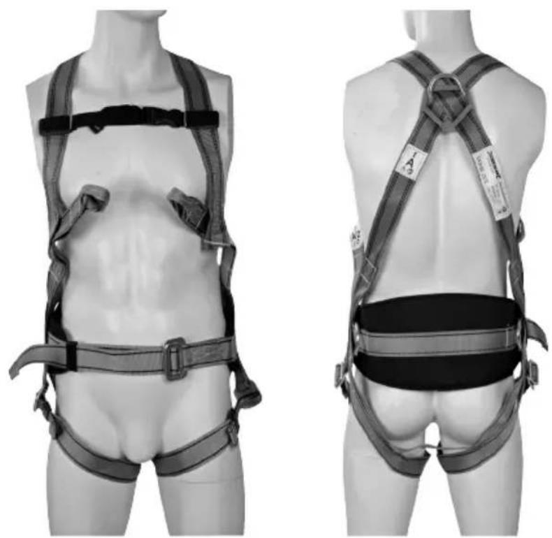 SILVERLINE 251483 - Fall Arrest &amp; Restraint Harness 4-Point - 2