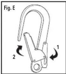 SILVERLINE 254301 - Opening and closing the scaffold hook - 1
