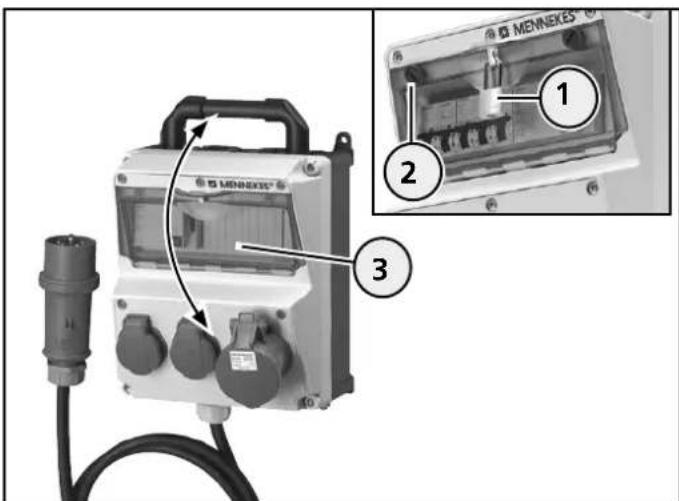 Mennekes Evergum 70034 - Opening/Closing the window - 1
