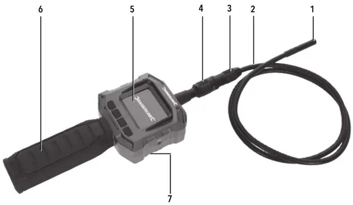 SILVERLINE 676660 - Video Inspection Camera with Colour LCD Monitor - 3